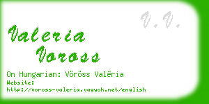 valeria voross business card